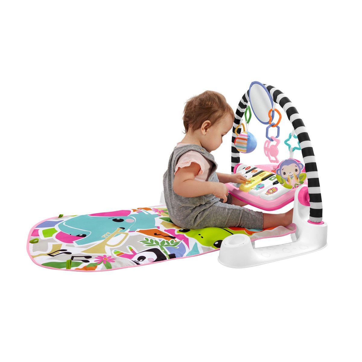 FISHER-PRICE PIANO PATADITAS MUSICALES BRILLA Y CRECE ROSA-6