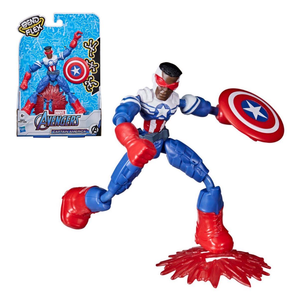 Avengers Figura Doblar Y Flexionar - Falcón Capitán América-0