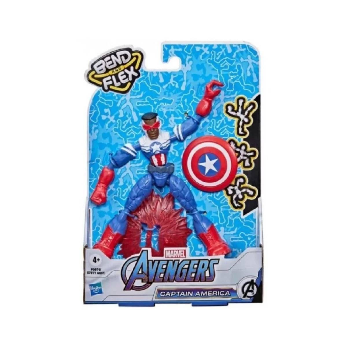 Avengers Figura Doblar Y Flexionar - Falcón Capitán América-2