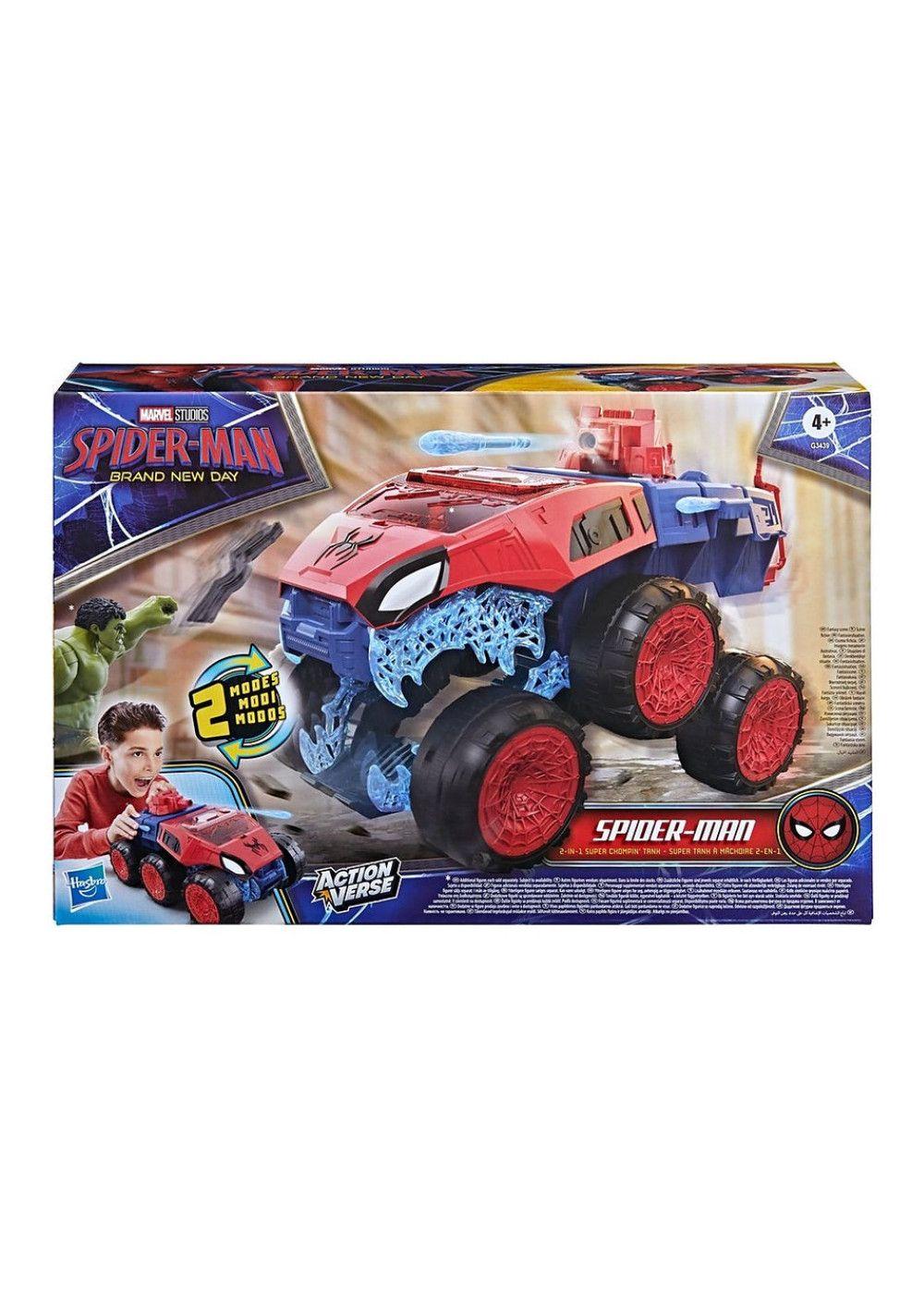 SPIDERMAN MOVIE SUPERTANQUE MORDEDOR 2 EN 1 VEHICULO-1
