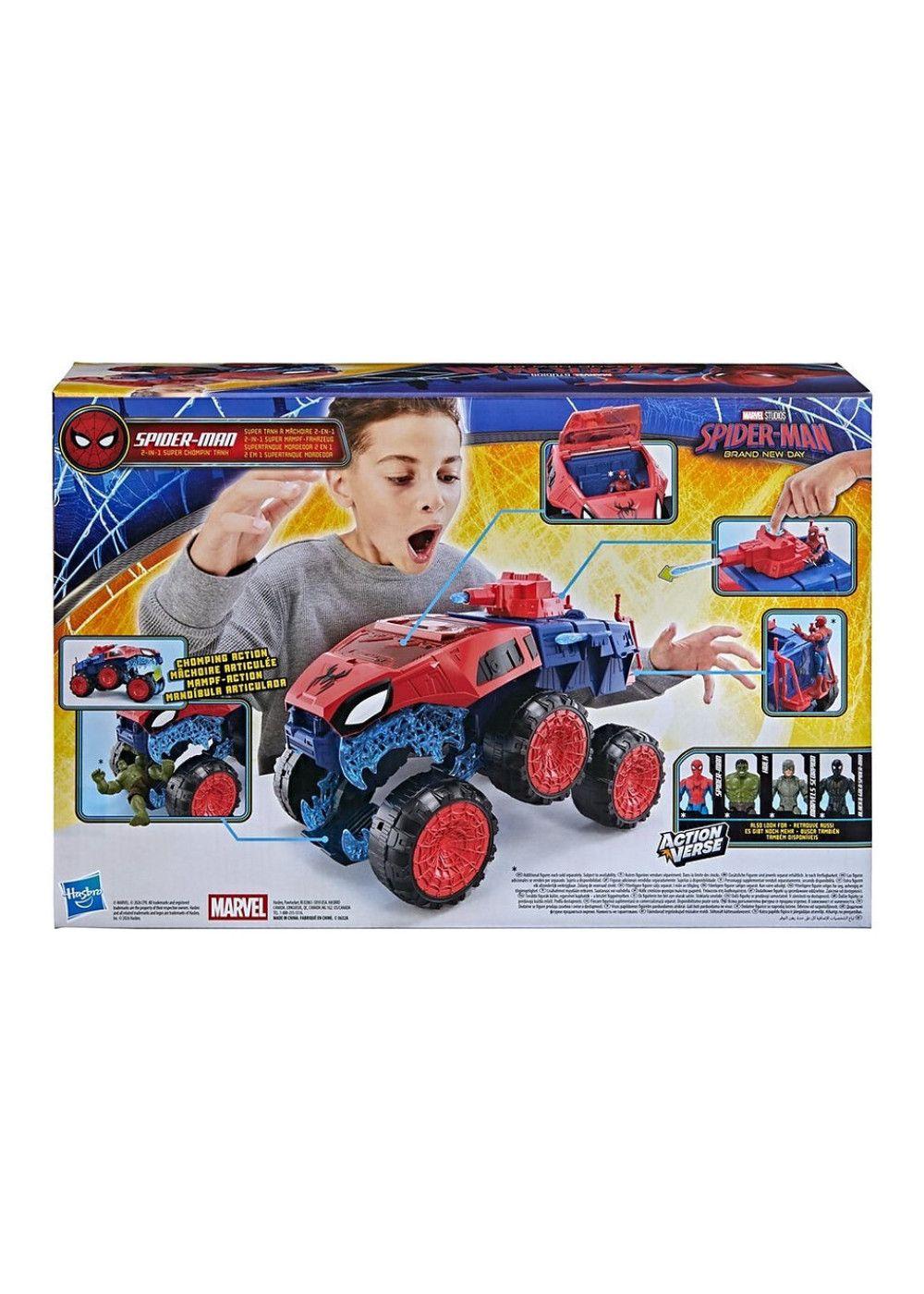 SPIDERMAN MOVIE SUPERTANQUE MORDEDOR 2 EN 1 VEHICULO-3