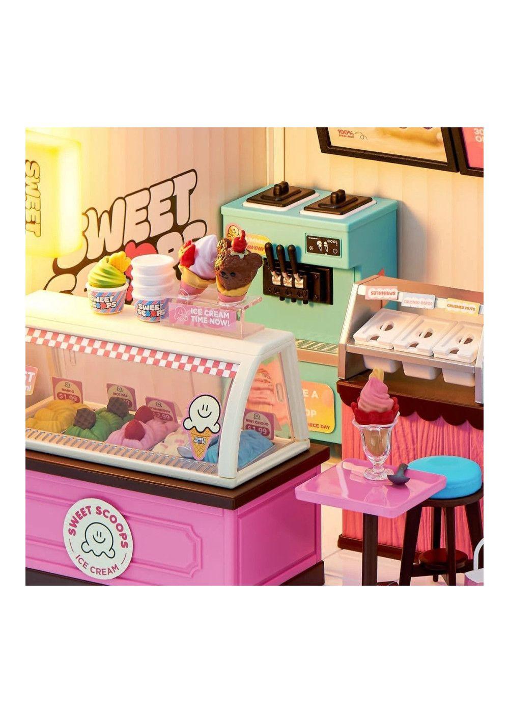 ZURU Mini Brands Spaces Sweet Scoops Ice Cream Store-4