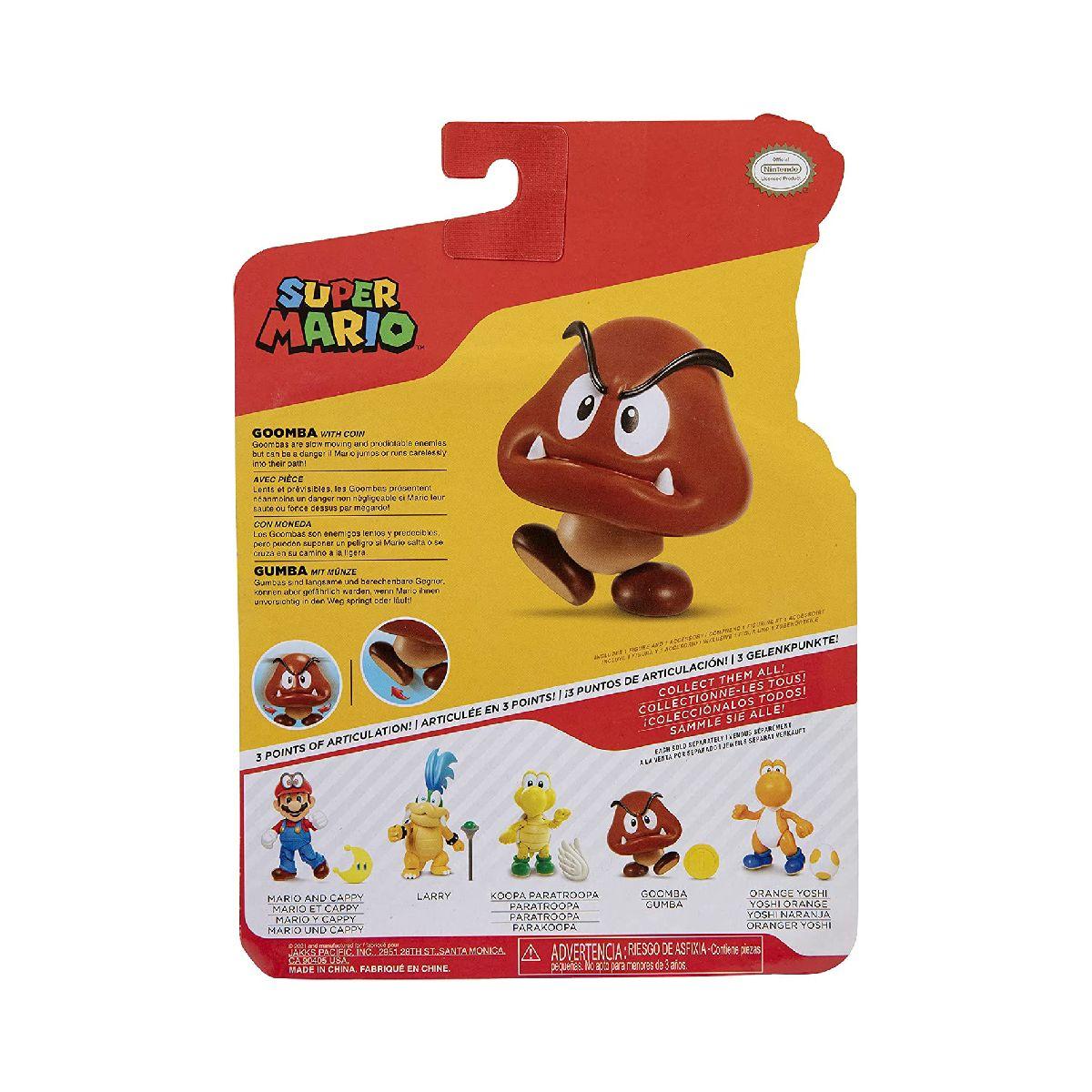 Nintendo Super Mario 10 Cm Figuras - Goomba Con Moneda-8