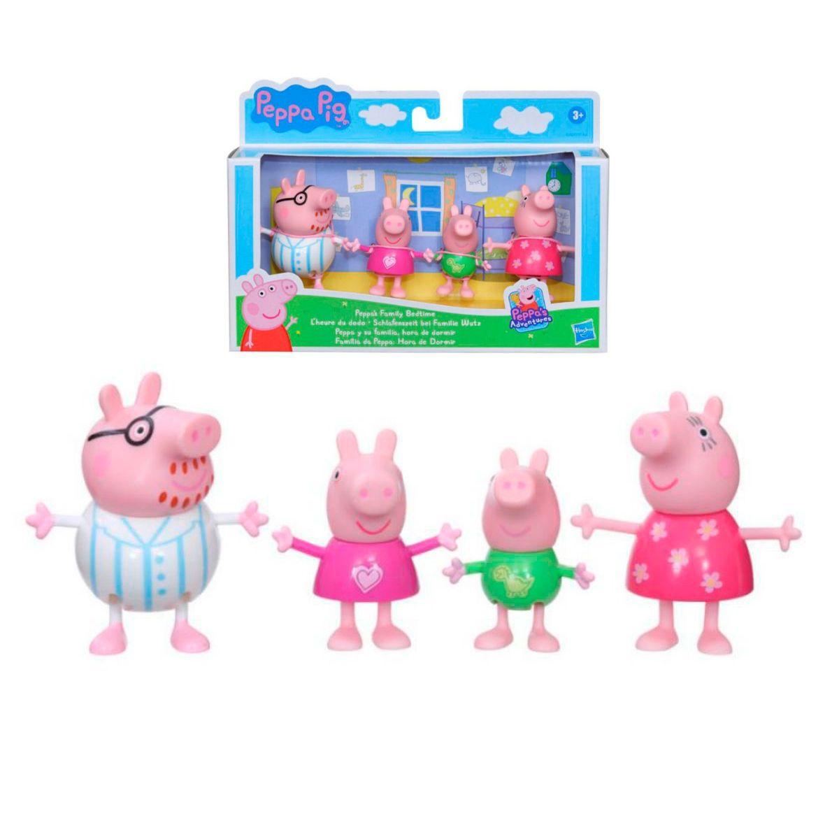 Set De 4 Figuras - Peppa Pig Y Su Familia Hora De Dormir-0