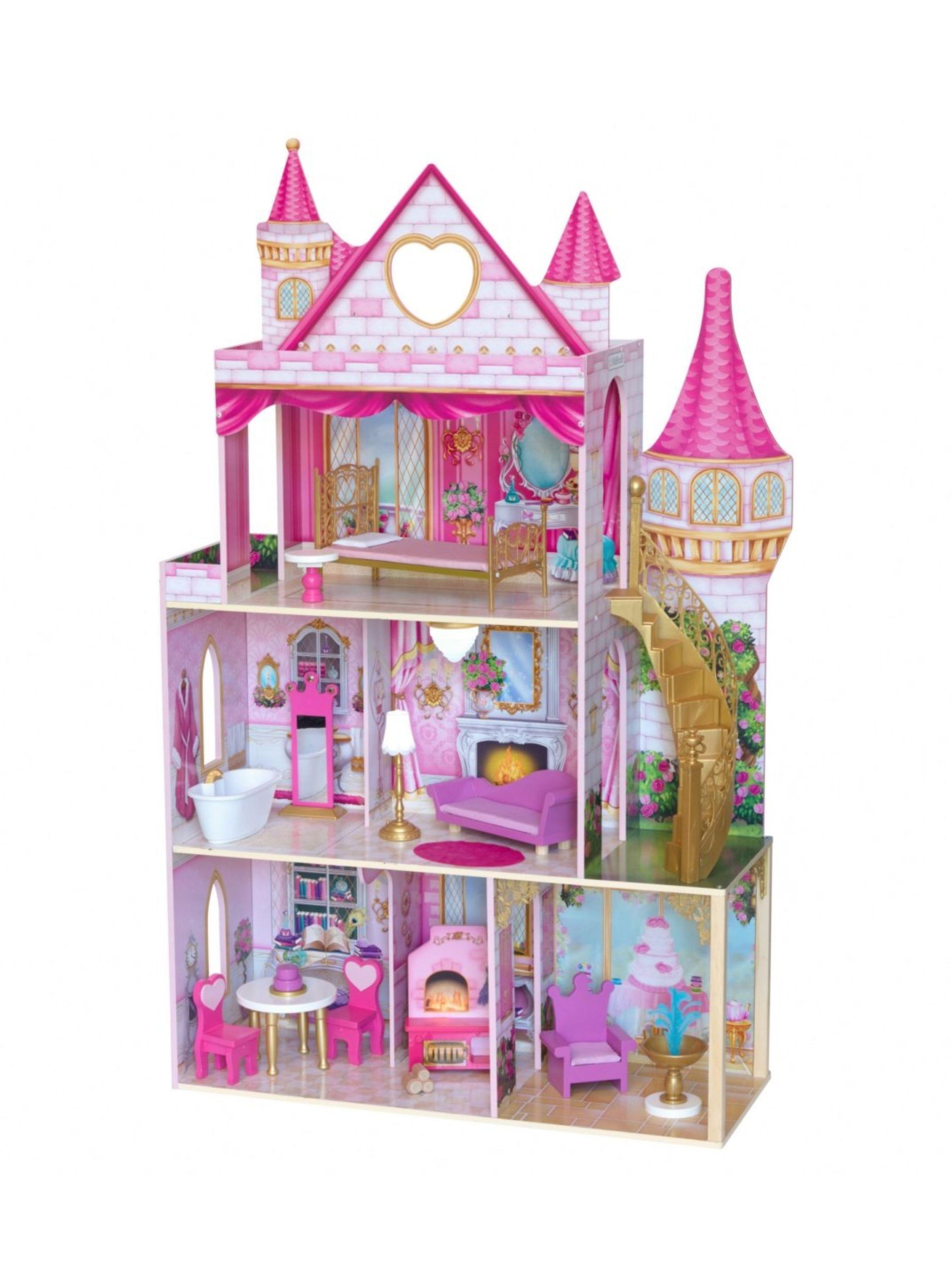Castillo para muñecas Rose Garden De 3 Pisos Tipo Barbie-0