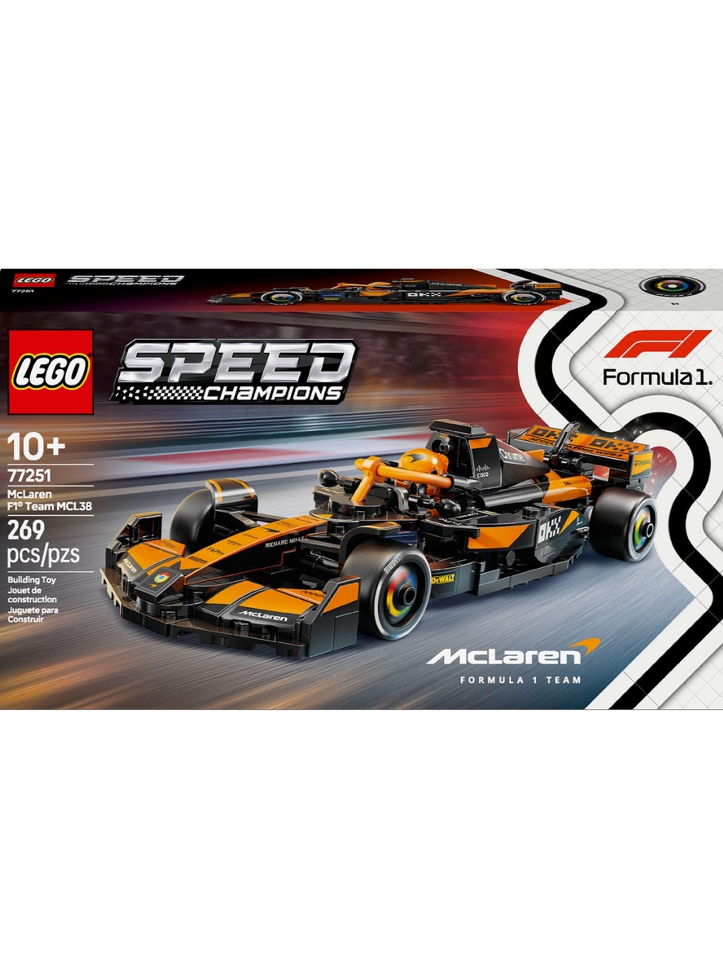 Auto de carreras LEGO Speed Champions McLaren F1 269 piezas-2