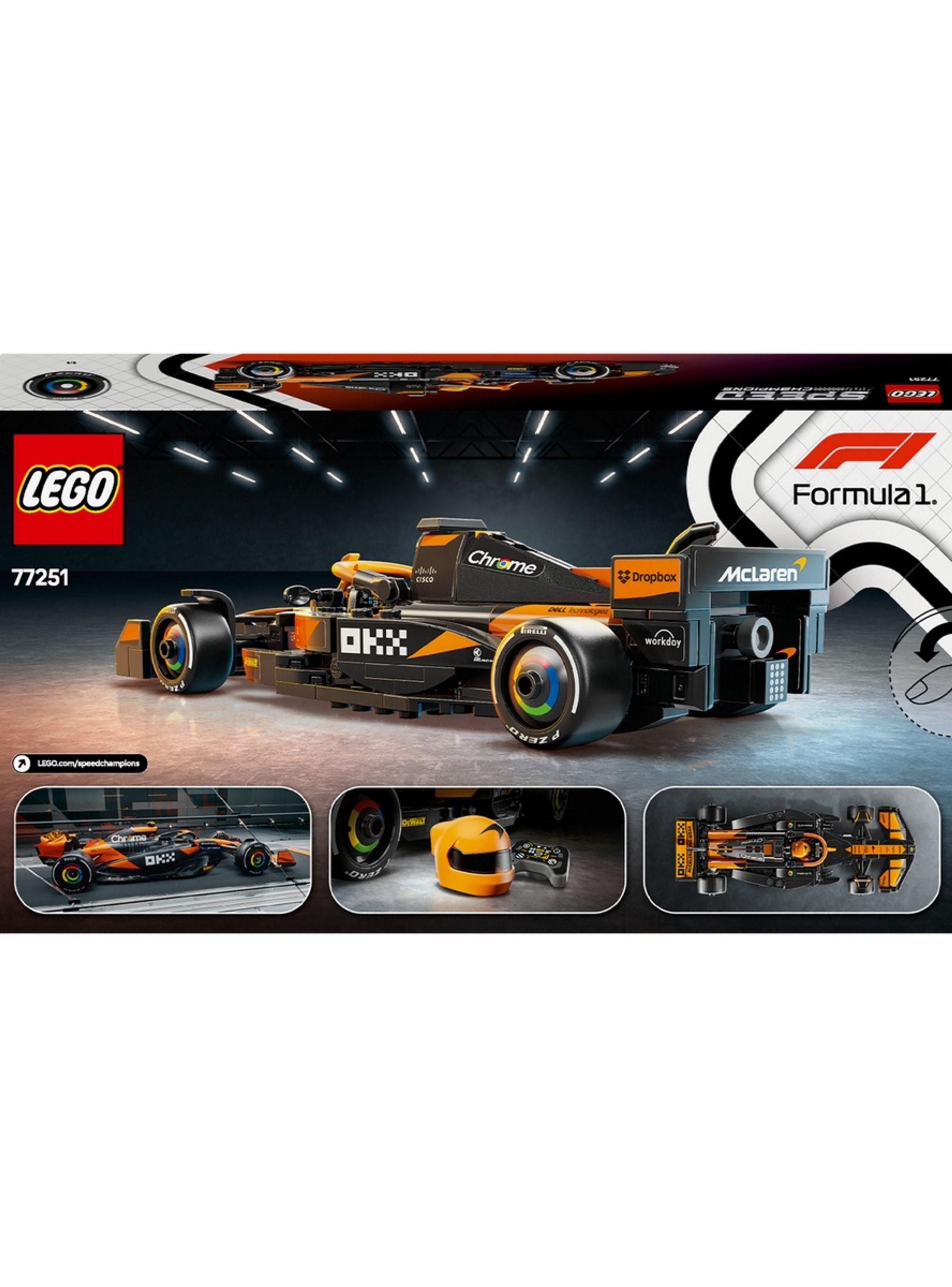 Auto de carreras LEGO Speed Champions McLaren F1 269 piezas-3