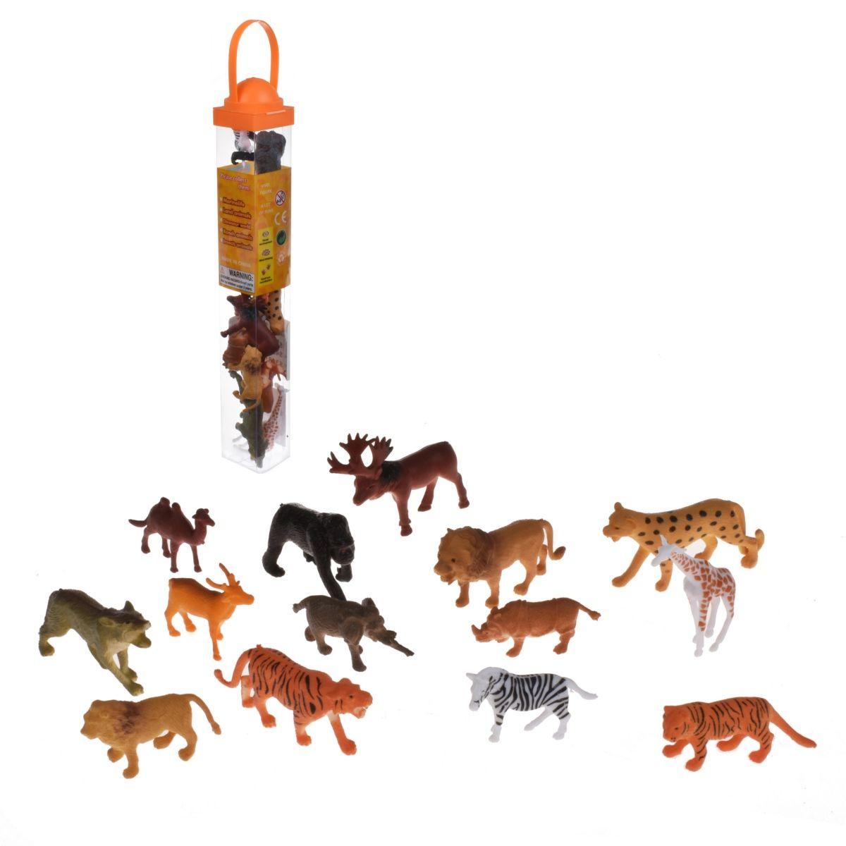 Set Animales De La Selva En Tubo-2
