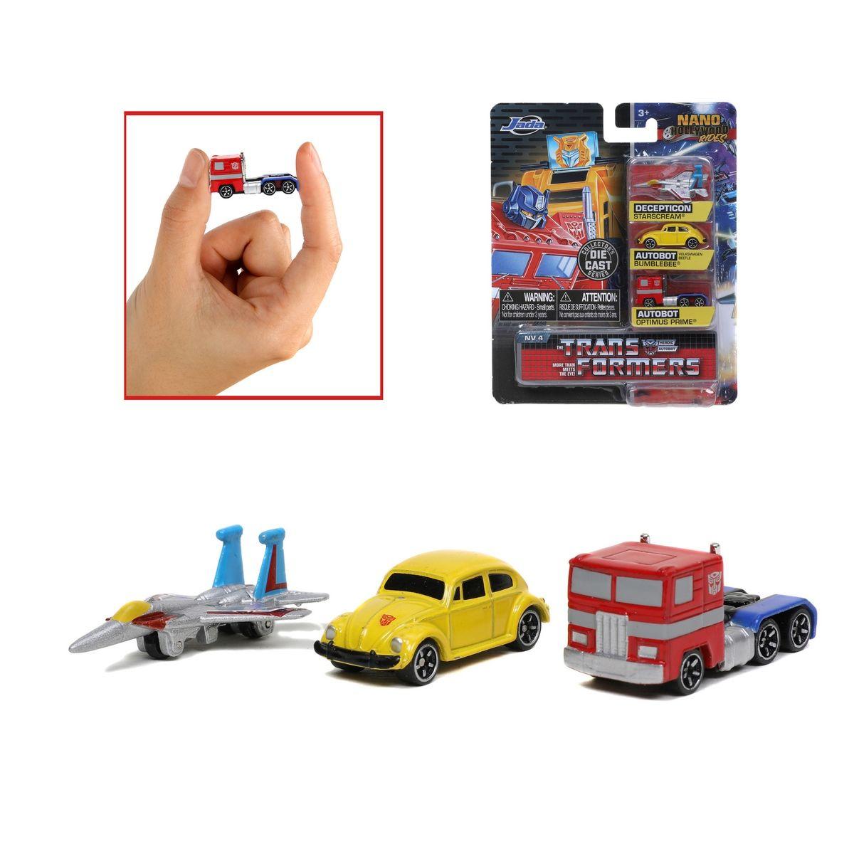 Pack 3 Vehículos Nano De 4 Cm Transformers-2