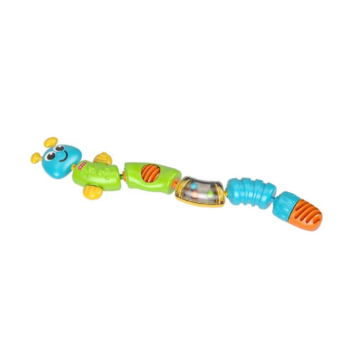 Juguete didáctico Fisher Price oruga 6 piezas colores-3