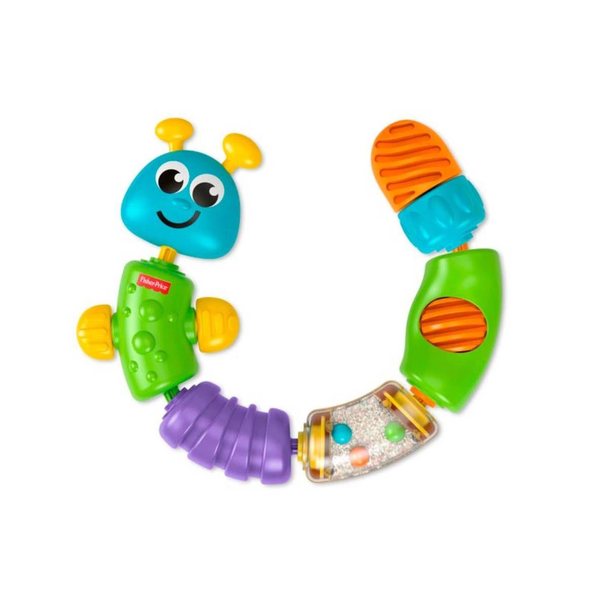 Juguete didáctico Fisher Price oruga 6 piezas colores-4