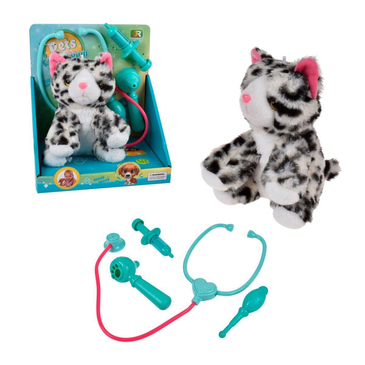 PLAYSET VETERINARIO CON GATO DE PELUCHE-0