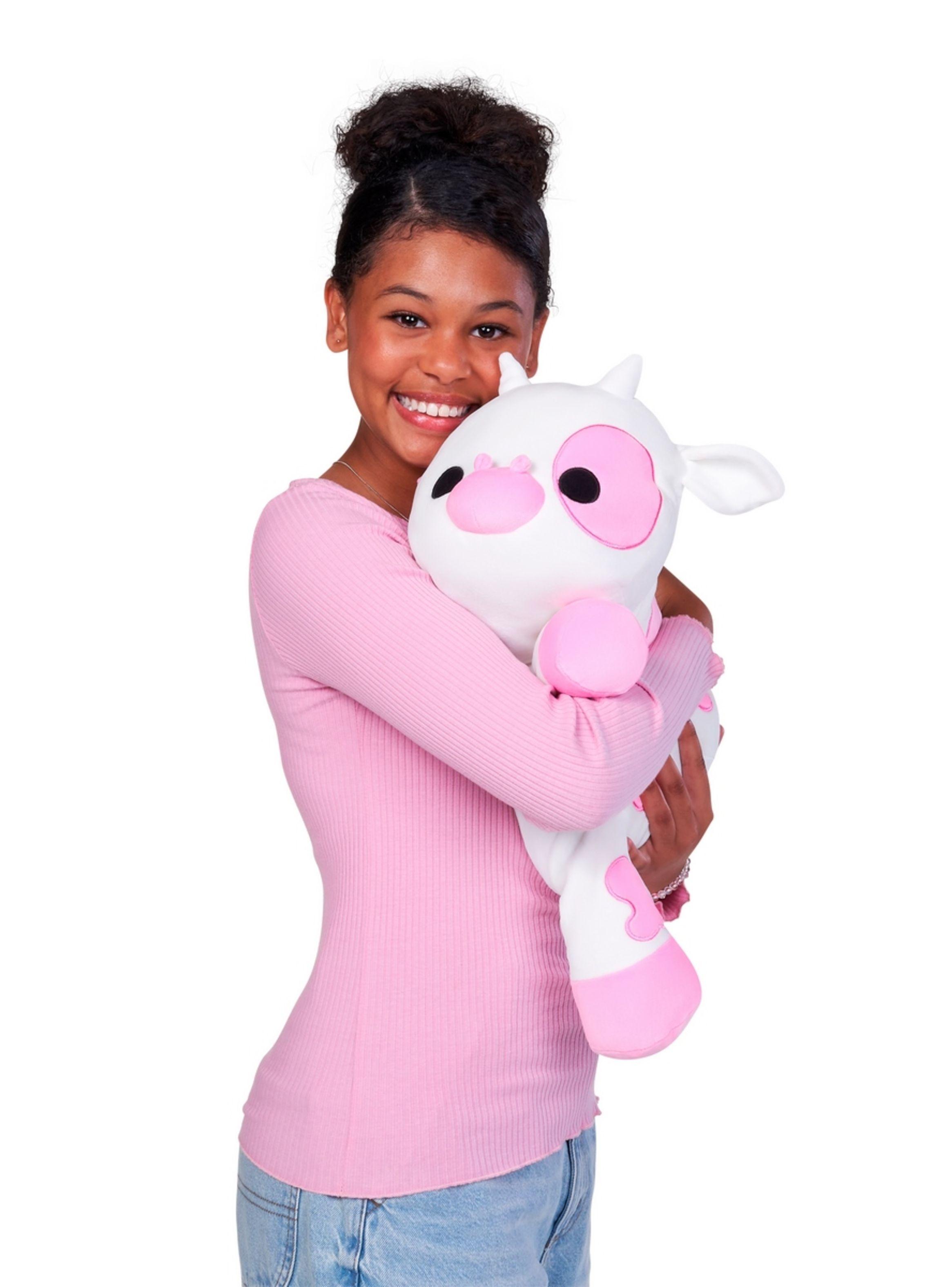 Peluche Blandito Mediano Hug-A-Lumps De Zuru - Clover Vaca-3