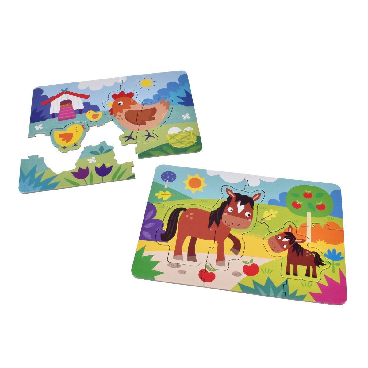 Rompecabezas EDUCA 4 puzzles 5 piezas didácticos-1