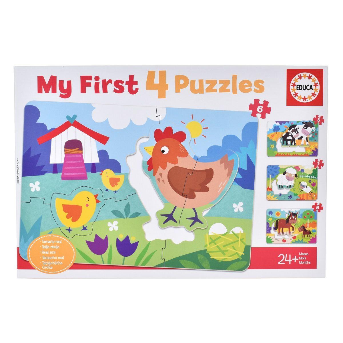 Rompecabezas EDUCA 4 puzzles 5 piezas didácticos-3