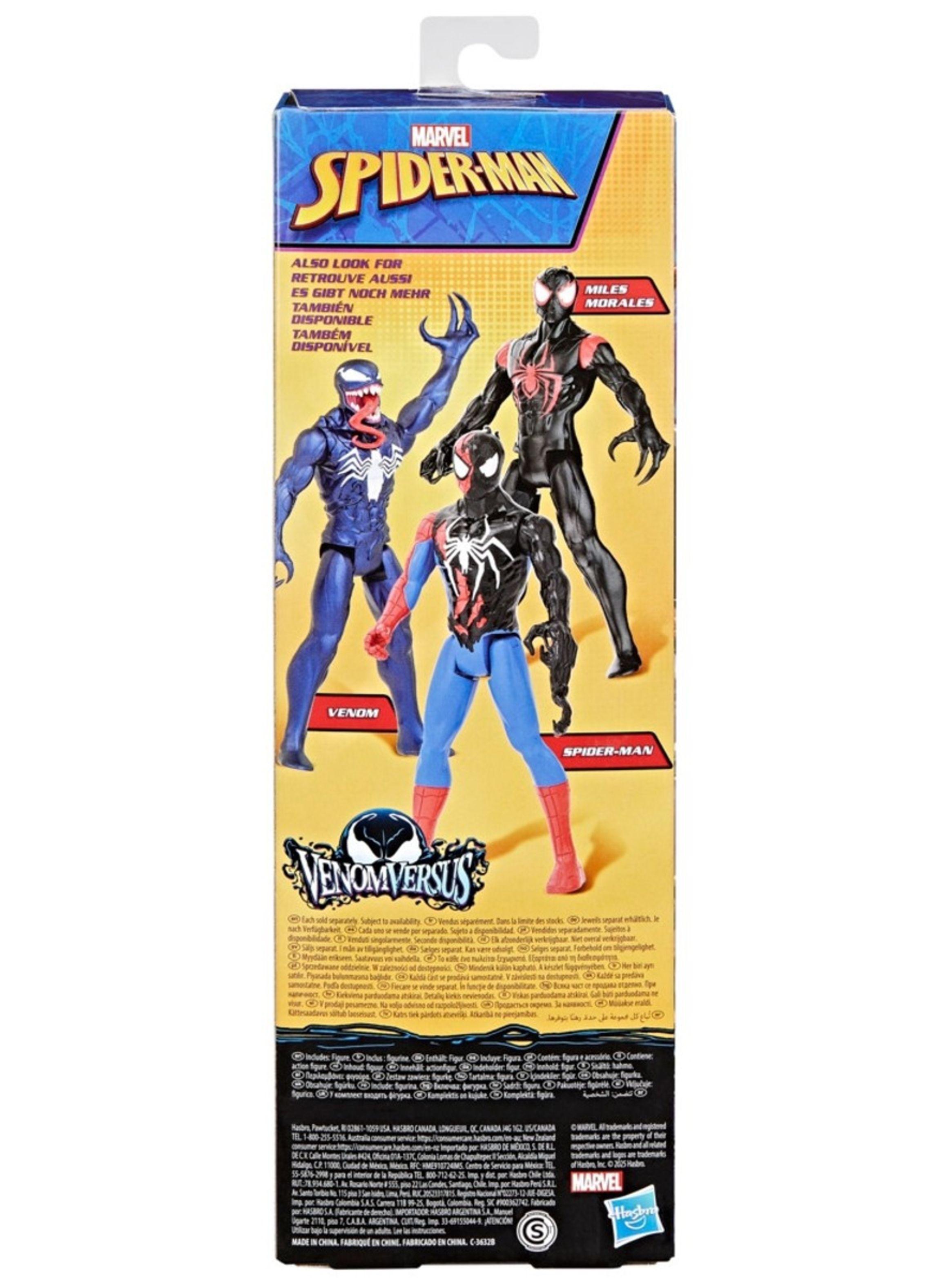 Figura spiderman venom vs titan hero series - miles morales-3