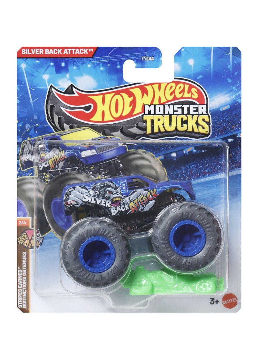 HOT WHEELS MONSTER TRUCK ESCALA 1:64 - SILVER BACK ATTACK-2