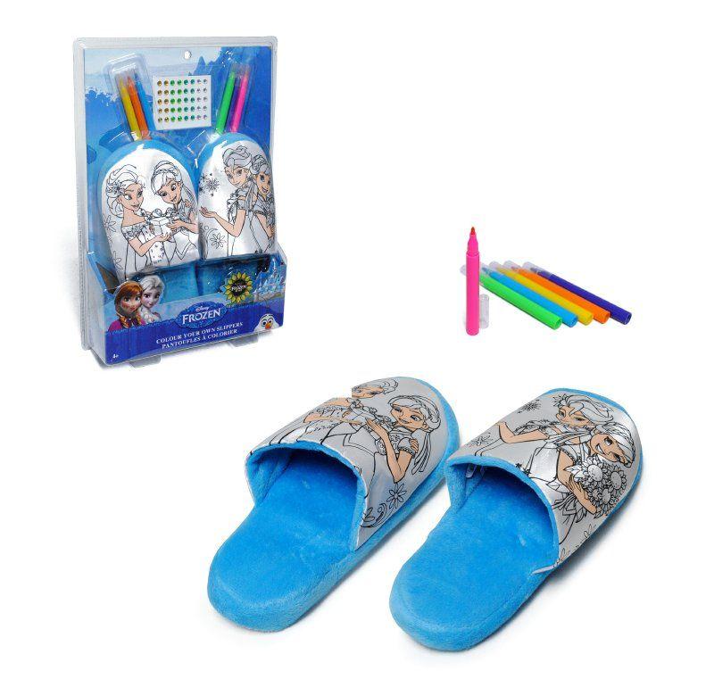Pantuflas Para Pintar Frozen-0
