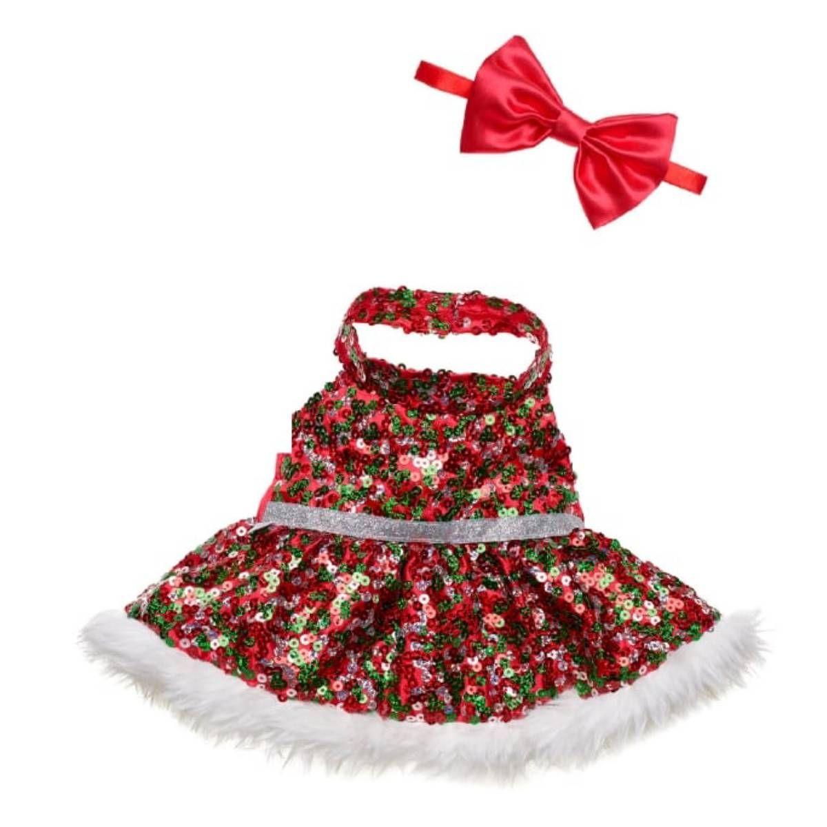 Vestido Lentejuelas Navidad Merry Mission Build A Bear-1