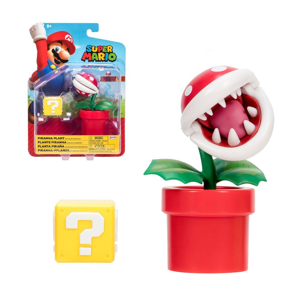 Super Mario Figura 10 Cm Nintendo - Planta Piraña-0