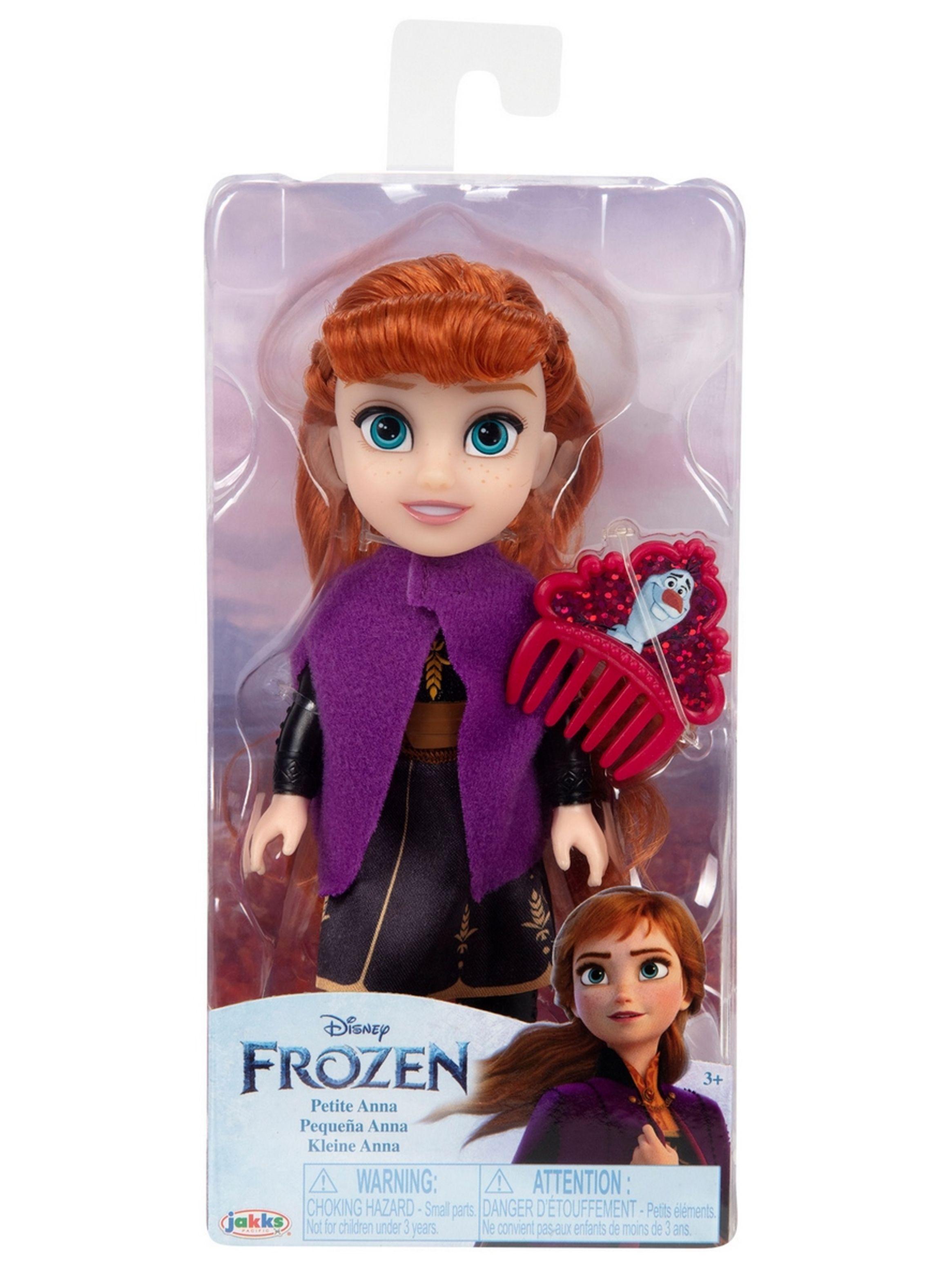 Muñeca con accesorios frozen disney - anna traje de invierno-2