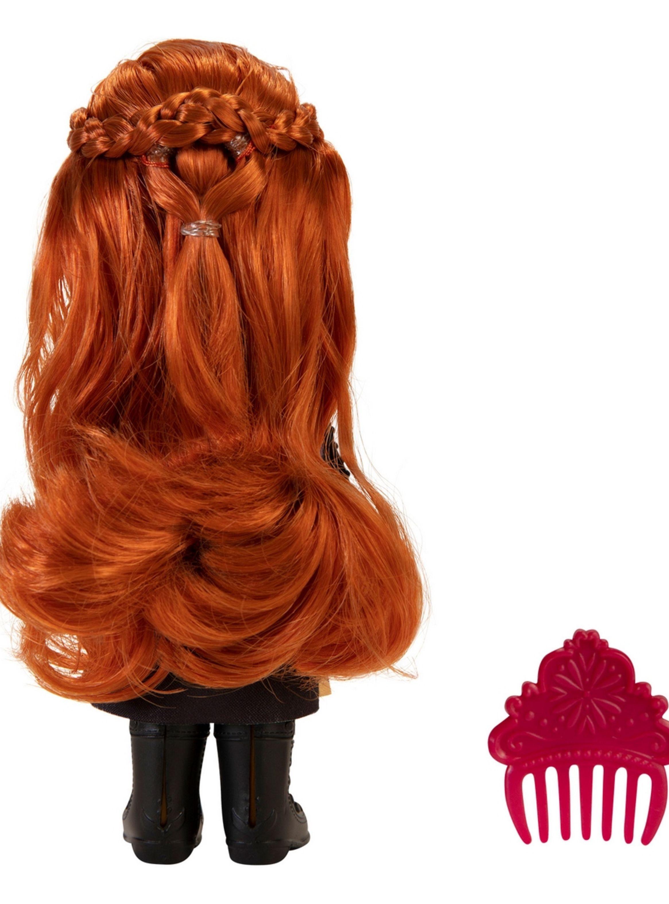 Muñeca con accesorios frozen disney - anna traje de invierno-4