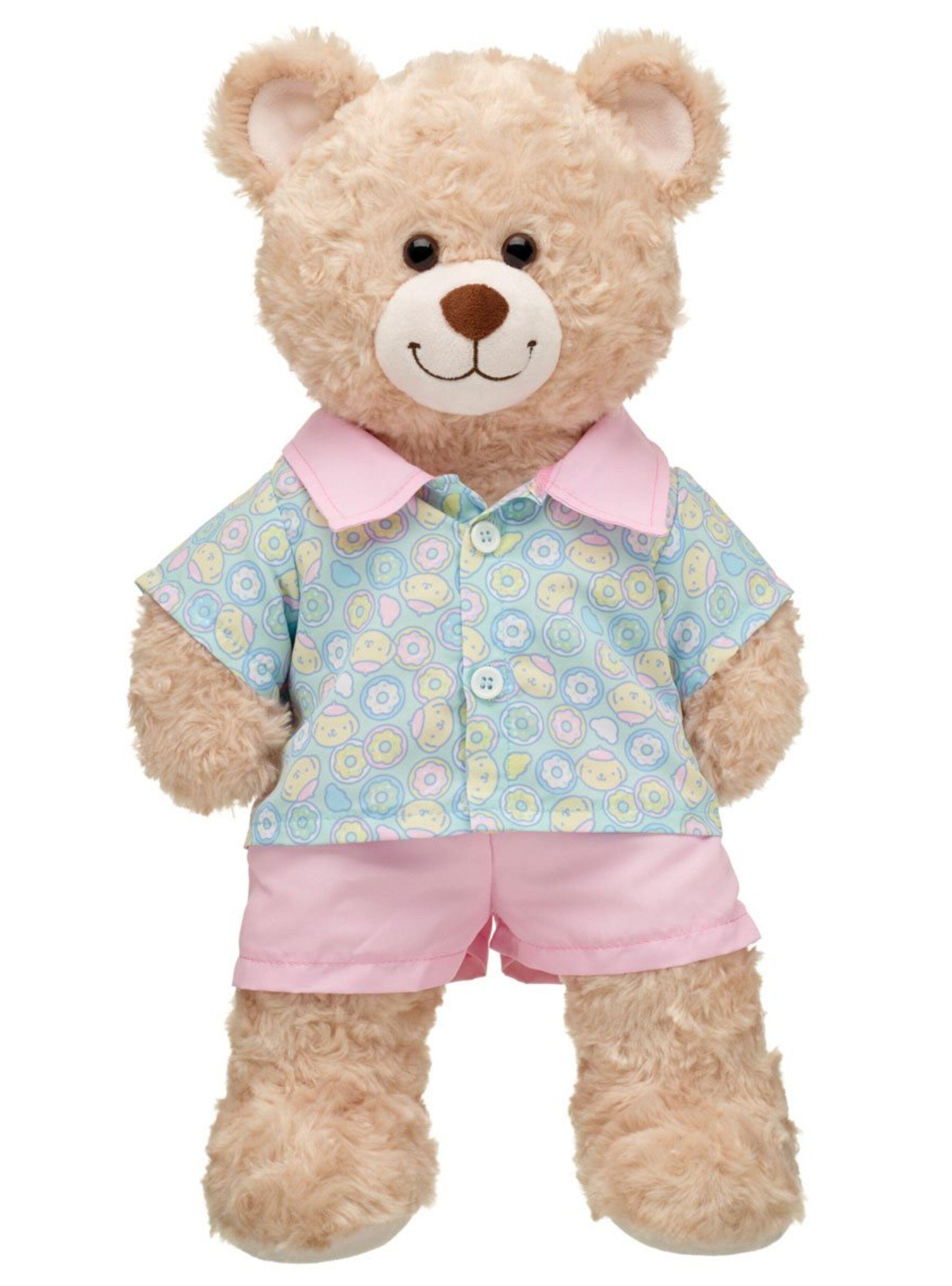 SET SHORT POLERA POMPOMPURIN DONUT PASTEL SANRIO  BUILD-A-BEAR-2