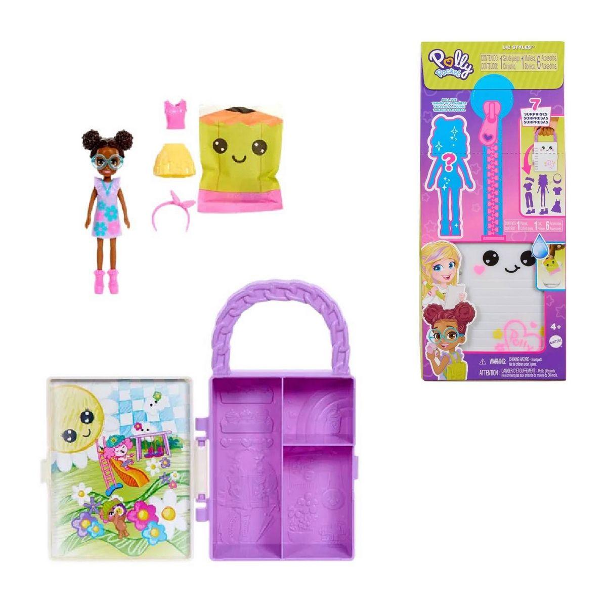 Polly Pocket Closet Fashion Reveal - Cartera Blanca-0