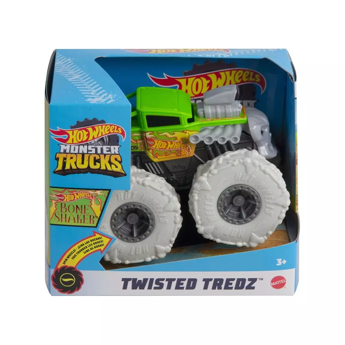 Hot Wheels Monster Trucks Twister Tredz Mattel - Bone Shake-5