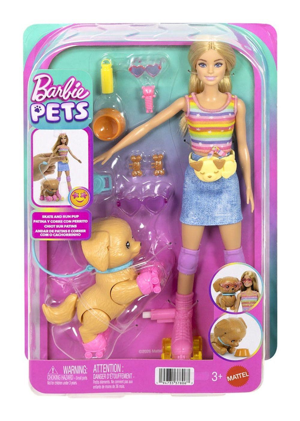BARBIE PETS MUÑECA SURTIDO MUÑECA CON MASCOTA INTERACTIVA - PELO RUBIO-1