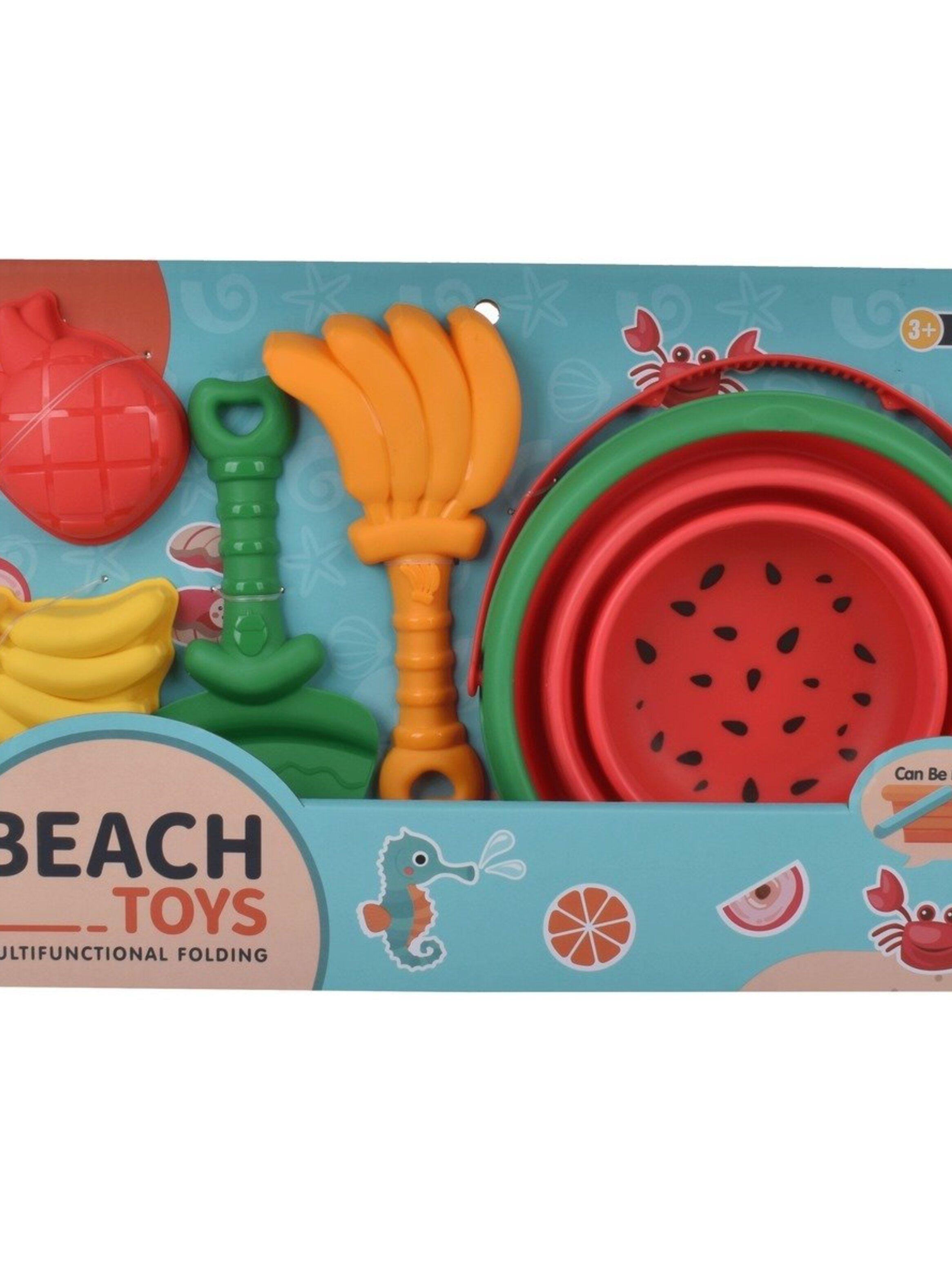 Set Balde Con Accesorios Playa Sandia-2