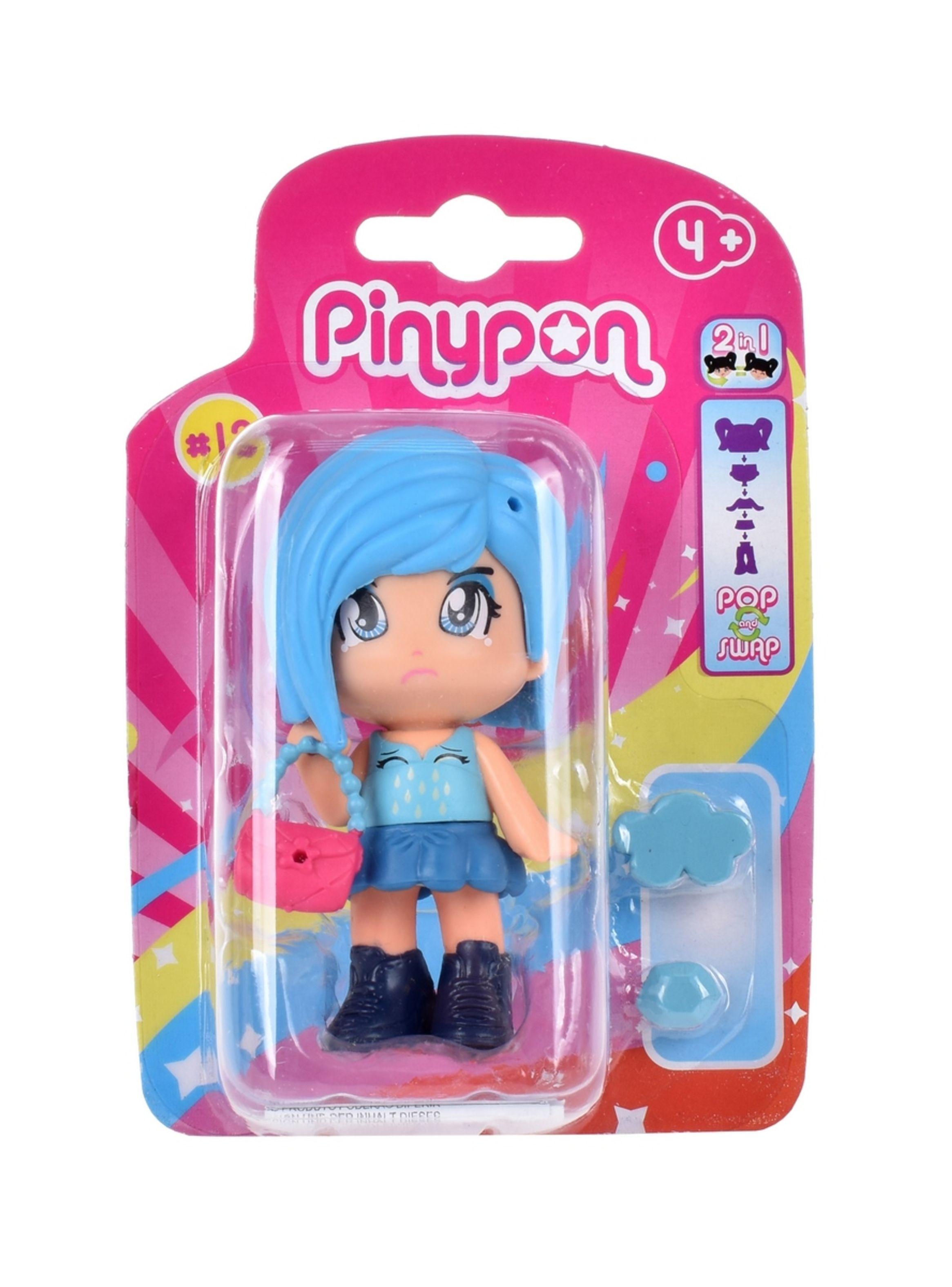 Muñeca Emocional Con Doble Cara Y Acc Pinypon - Cabello Azul-2