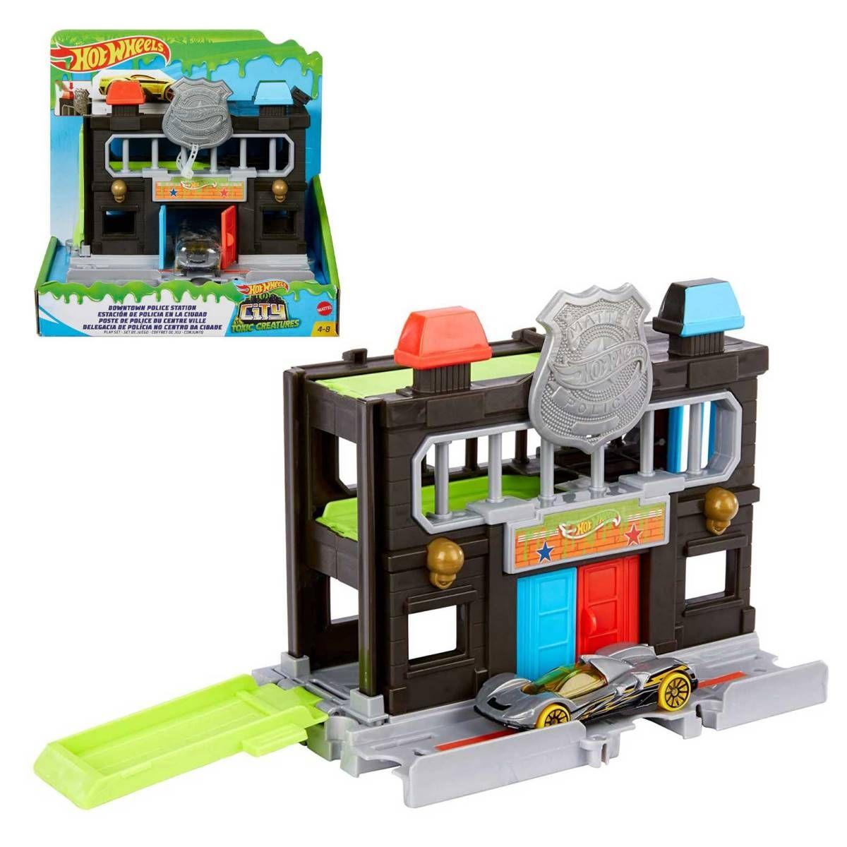 Pistas City Hot Wheels - Estacion De Policia En La Ciudad-0