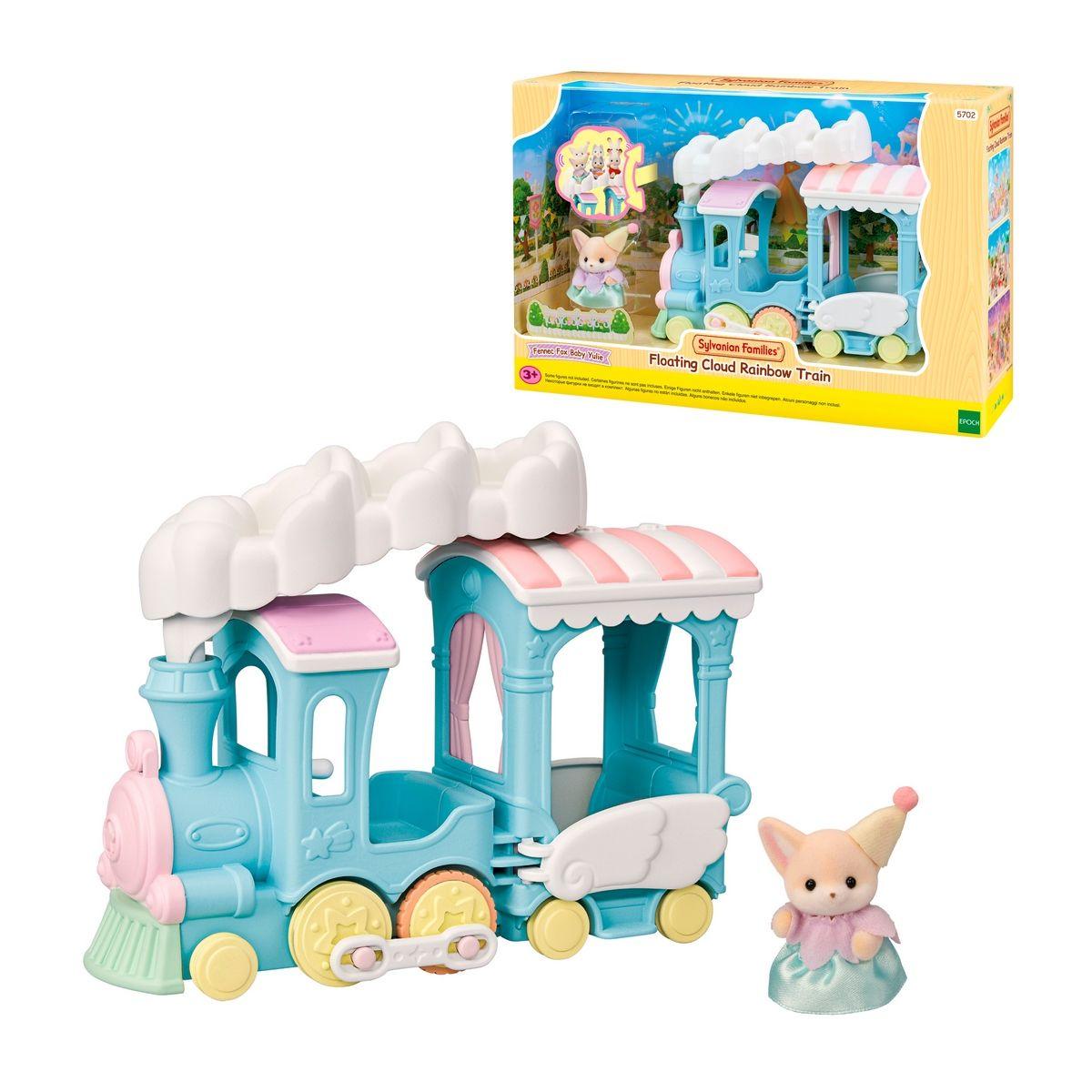 TREN ARCOIRIS DE LAS NUBES  SYLVANIAN FAMILIES-0