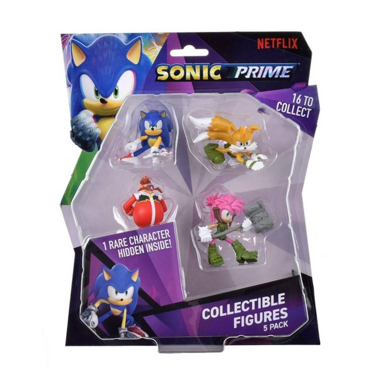 Pack 5 Figuras Sonic De 7 Cms - Sonic-1