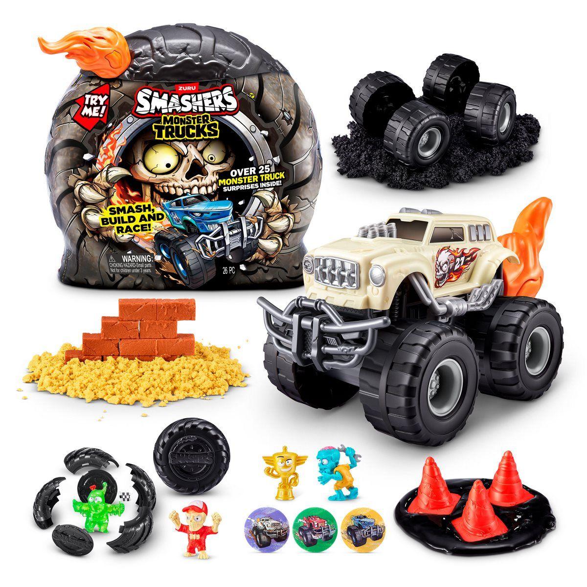 RUEDA SORPRESA CON PLAYSET MONSTER TRUCK ZURU - NARANJA-4