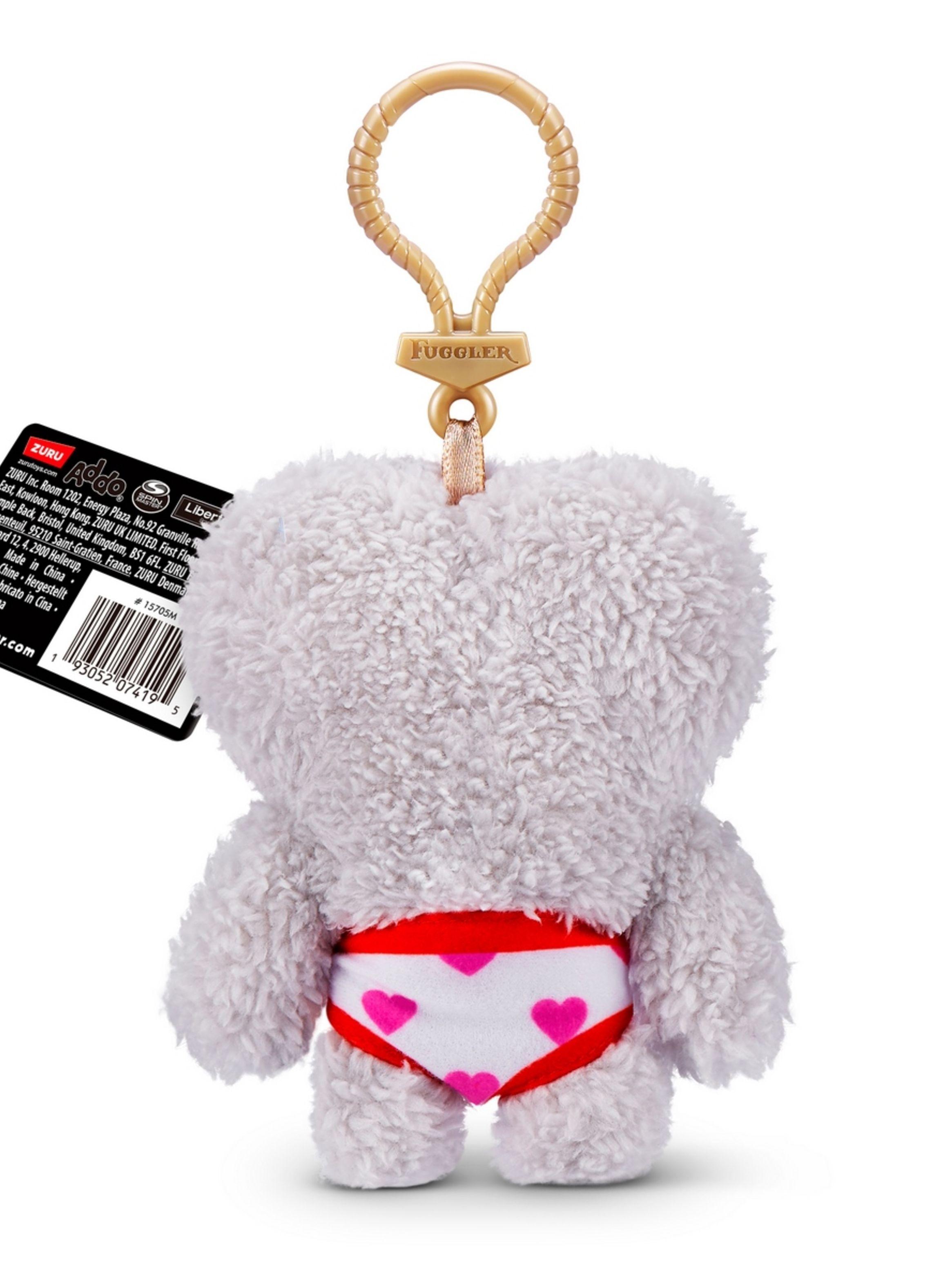 PELUCHE LLAVERO FUGGLERS DE 13 CMS DE ZURU - GRIS-2