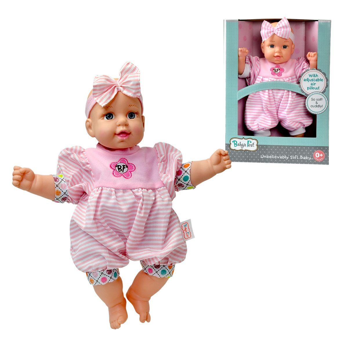 Muñeca Baby´S First Baby Soft 35 Cm - Enterito A Rayas-0