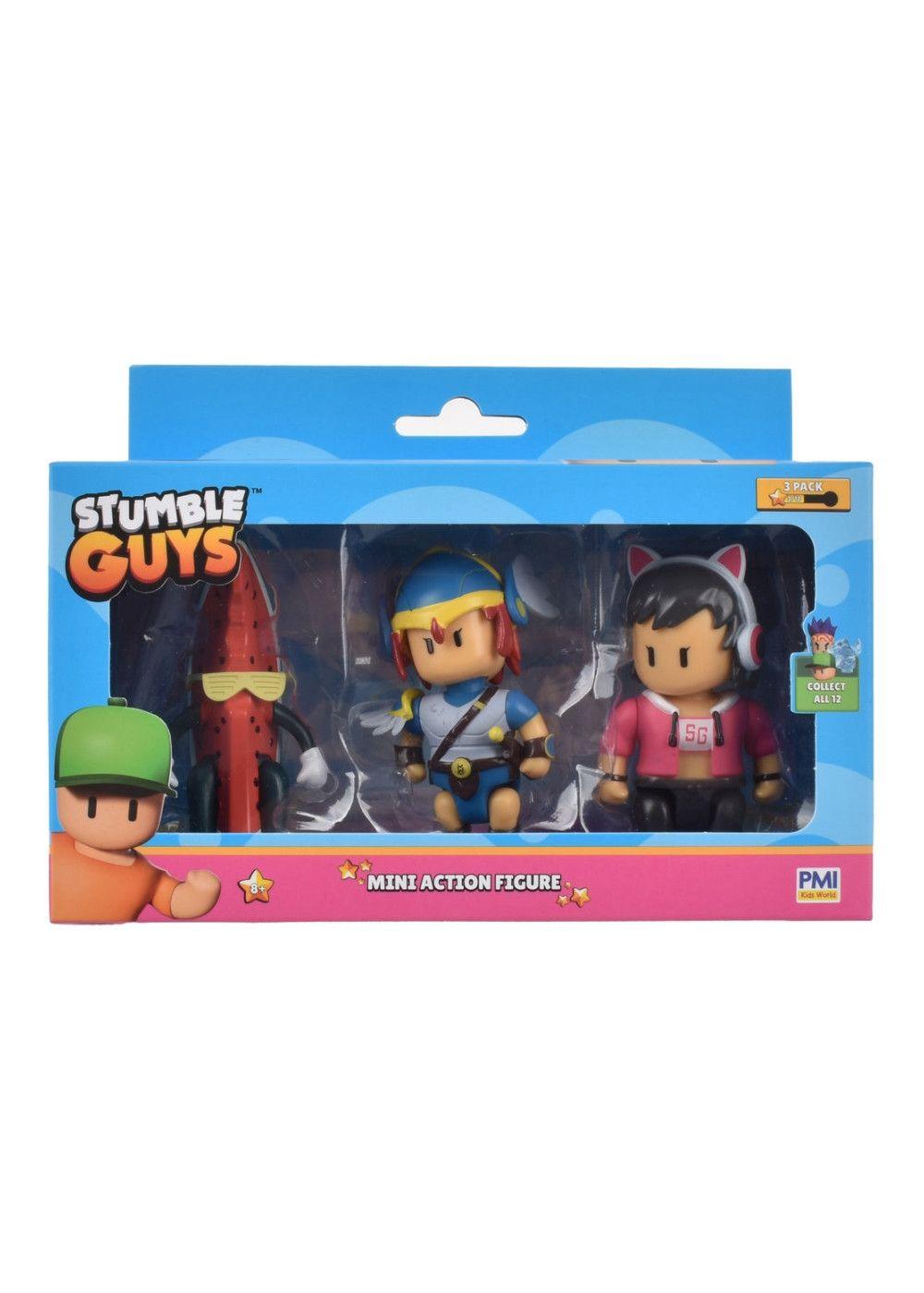 Pack 3 Figuras 8 Cms Articuladas Stumble Guys - Valkyrie-2