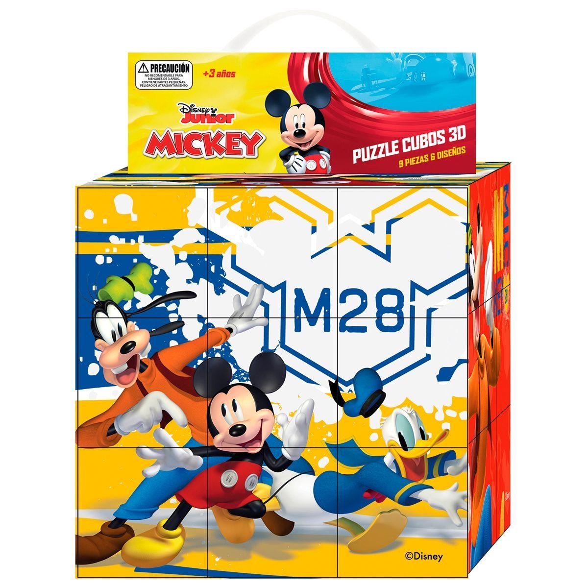 Puzzle 9 Cubos 3D 18X18Cm Mickey-0