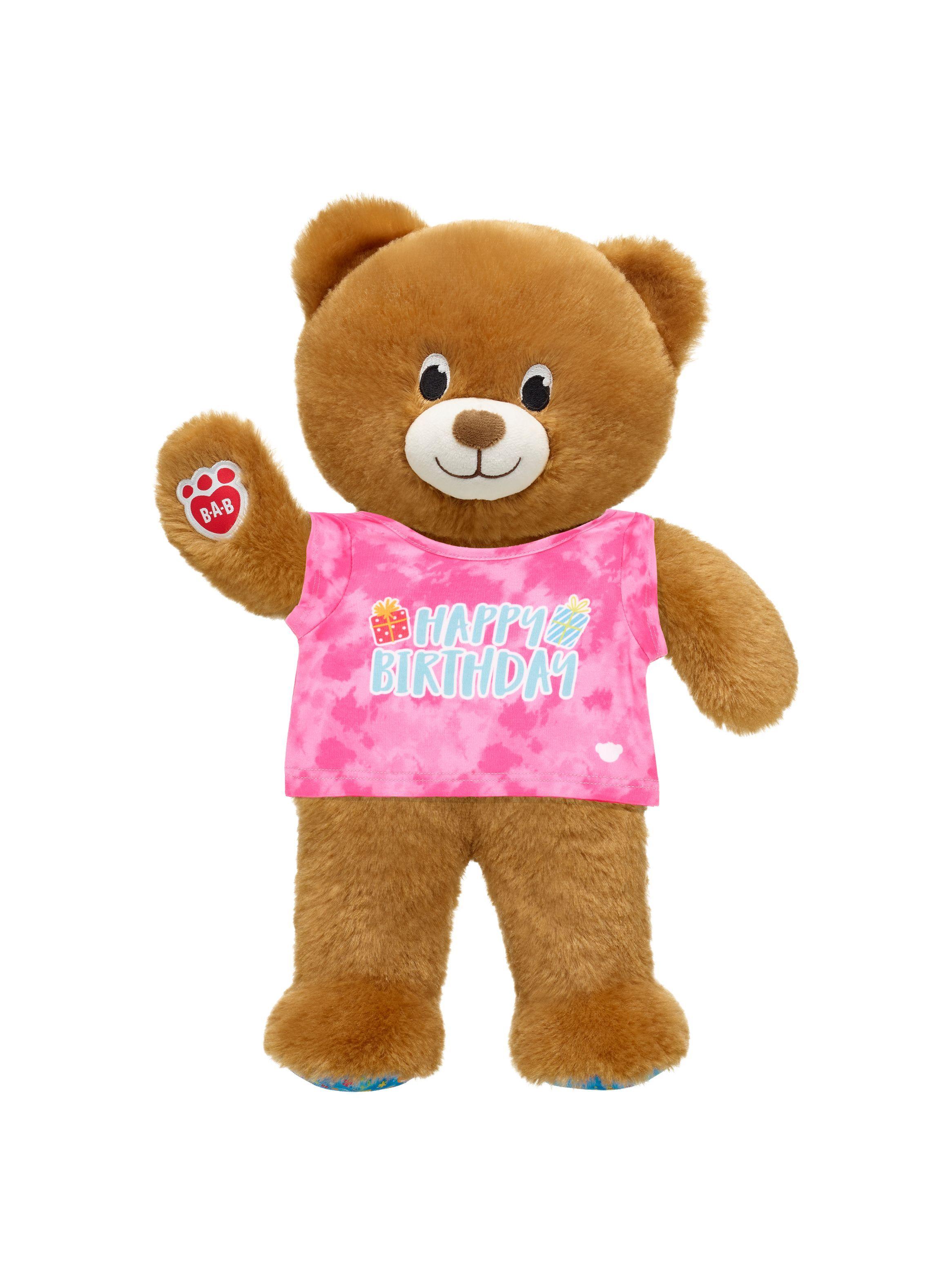 PELUCHE LIL BROWNIE + POLERA CUMPLEAÑOS ROSA BUILD-A-BEAR-0