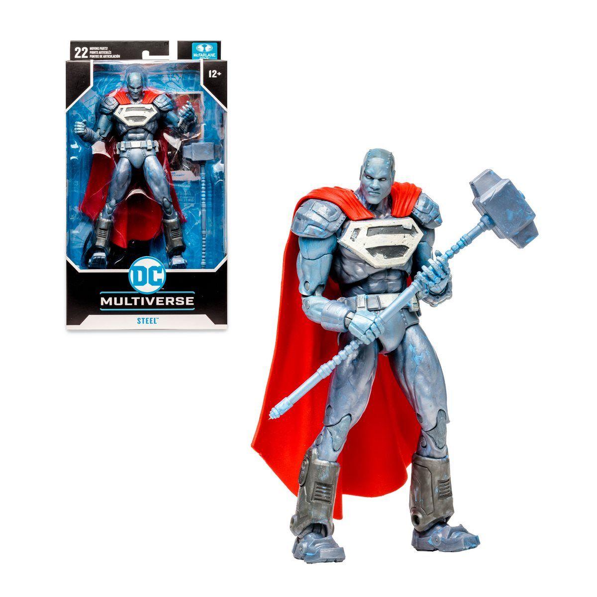 FIGURA DC MULTIVERSE MC FARLANE - STEEL CAPA ROJO-0