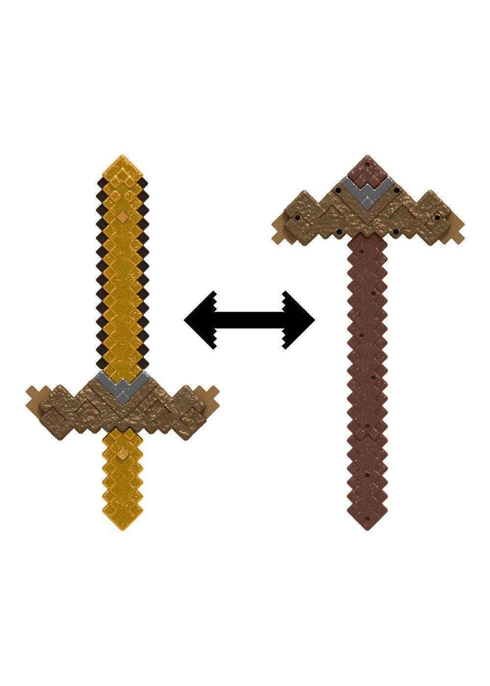 MINECRAFT JUGUETE ESPADA PICO TRANSFORMABLE VERSIÓN INVENTOR-0