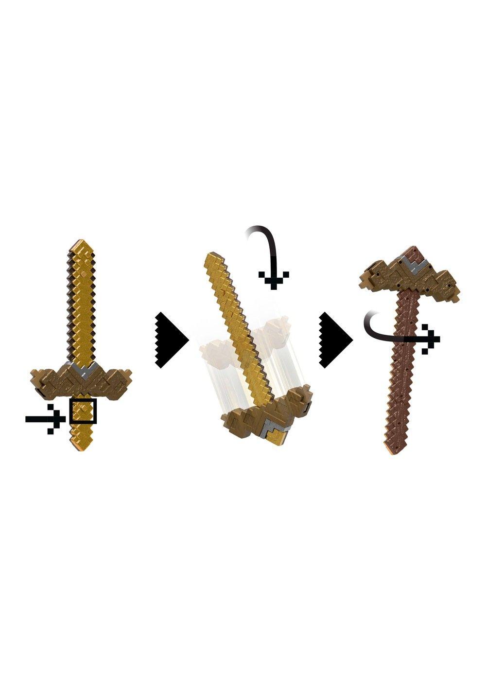 MINECRAFT JUGUETE ESPADA PICO TRANSFORMABLE VERSIÓN INVENTOR-6