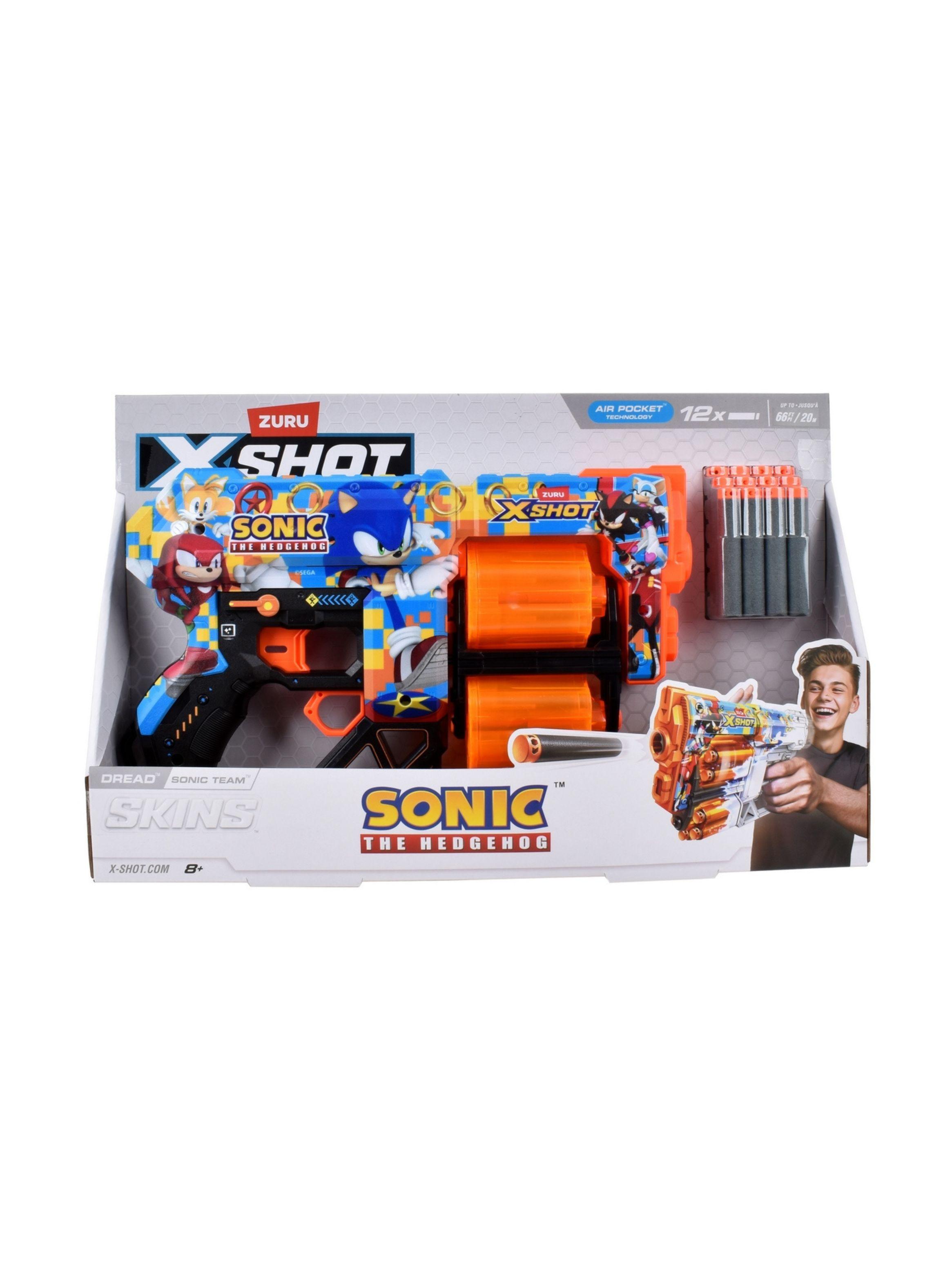 Lanzador de dardos X SHOT Skin Sonic 12 dardos-2
