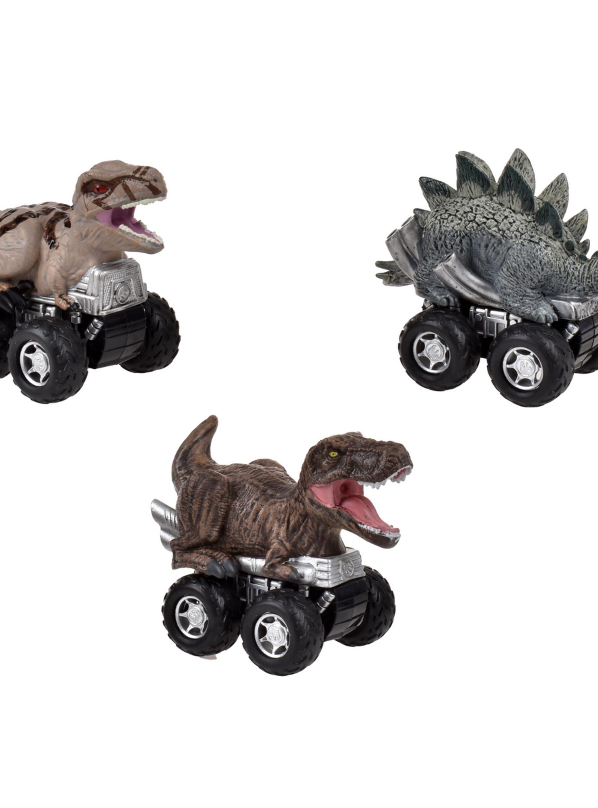 PACK 3 DINOSAURIOS VEHÍCULO PULLBACK JURASSIC-5