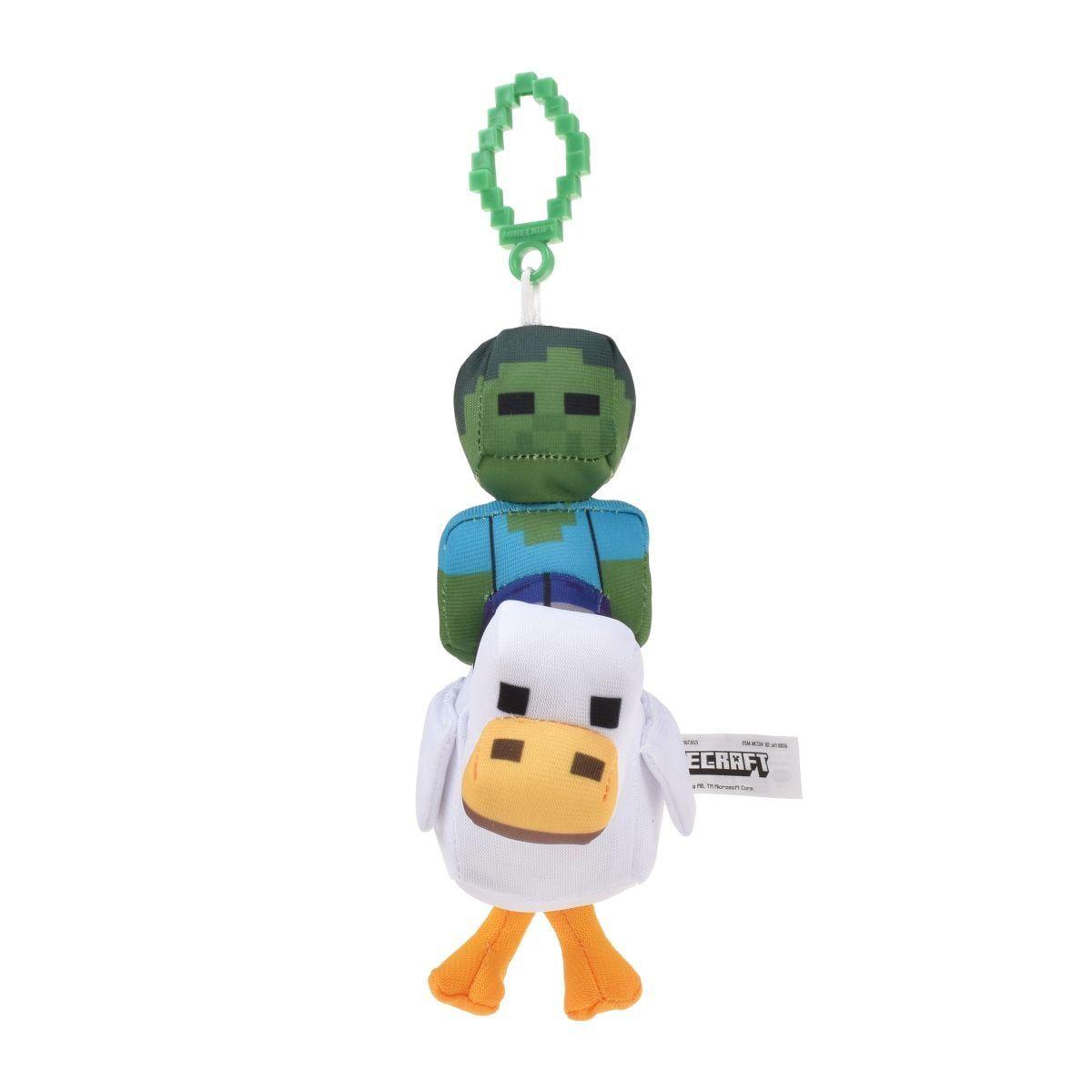 PELUCHE CON CLIP MINECRAFT - GALLINA CON ZOMBIE-1