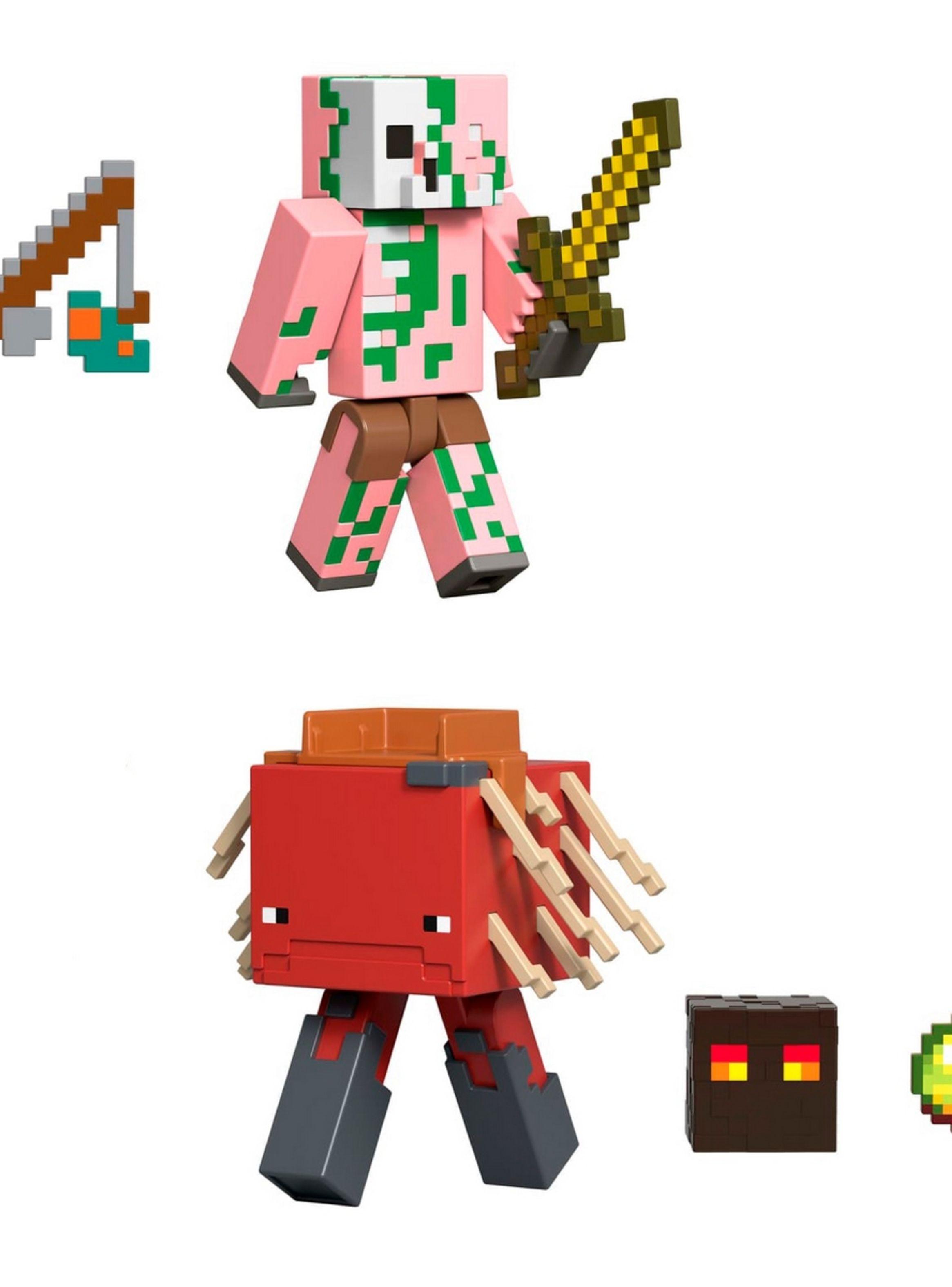 Minecraft figura 8cm crafting 2-pack-piglin zombie y strider-3