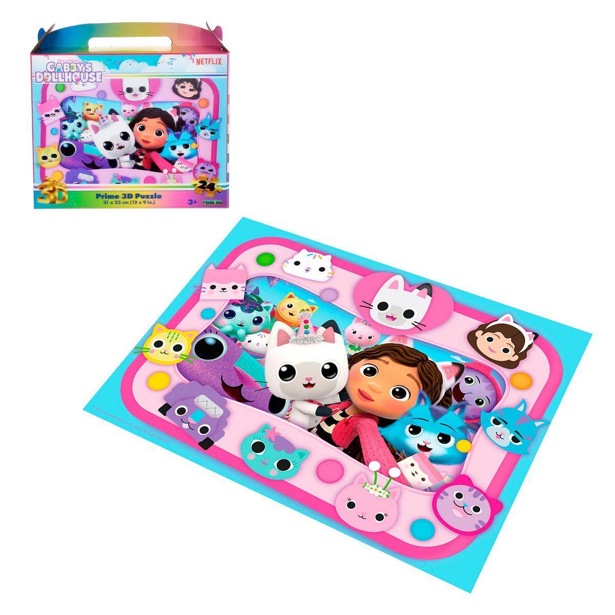 PUZZLE 3D 24 PIEZAS PREESCOLAR - GABBY´S DOLLHOUSE-0
