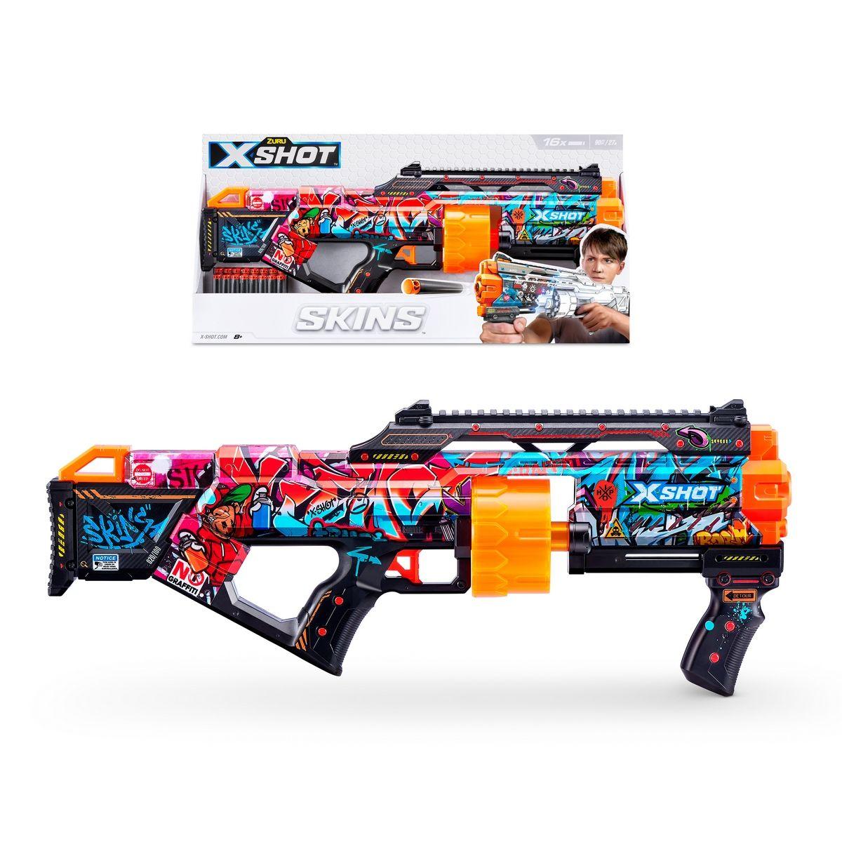 Lanza Dardos Last Stand Skins X-Shot - Graffiti-0